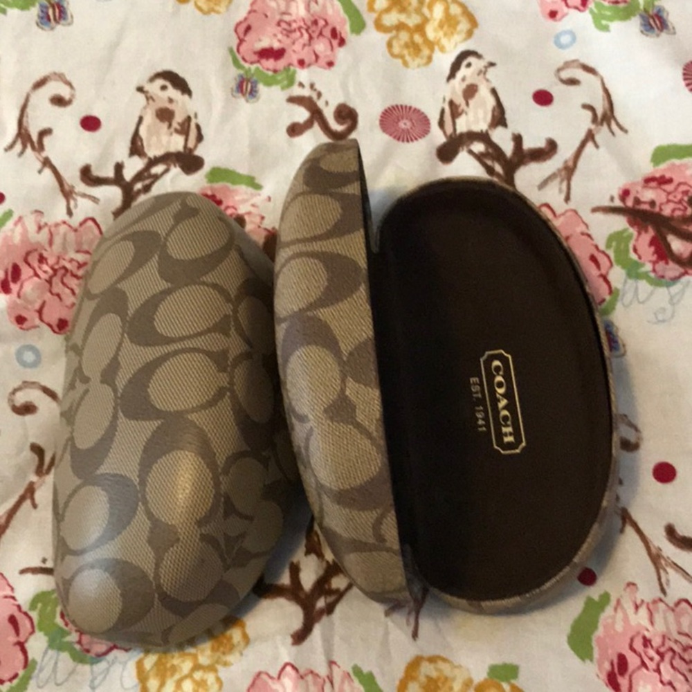 Two Coach sunglasses case. Excellent condition.
